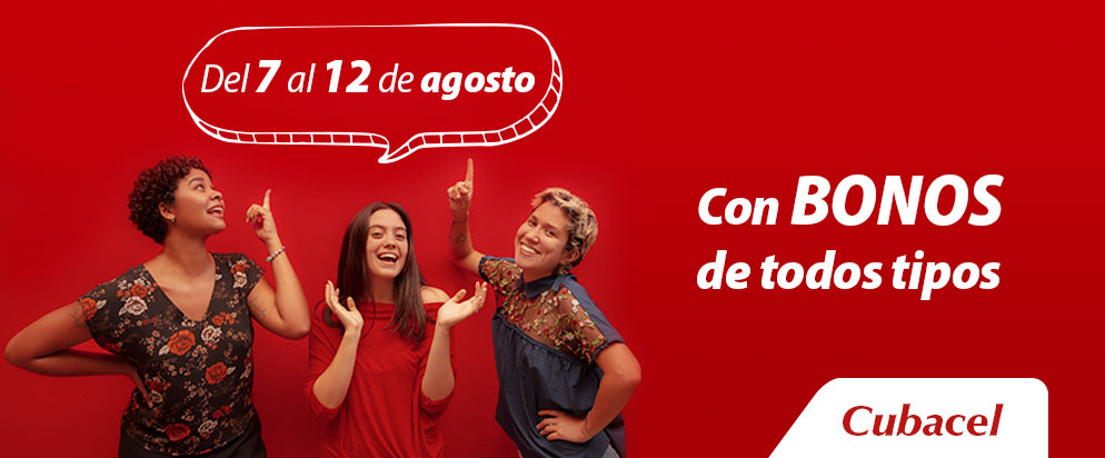 Con todo: 30GB, 100minutos y 80sms e WHATSAPP ILIMITADO del 7 al 12 de agosto de 2023. Cubacel.