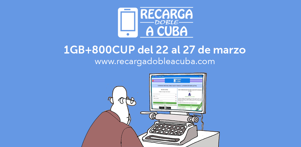 Recibe la primavera. Del 22 al 27 de marzo 800 CUP de bono + 1GB de datos.